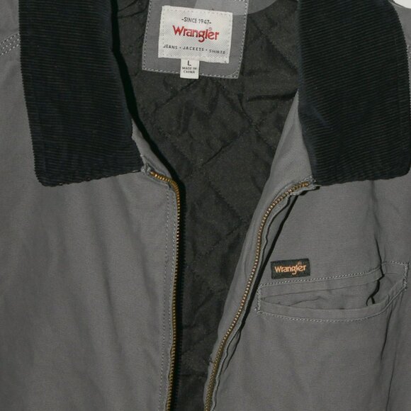Wrangler Men's Workwear Jacket, Gray - Picture 10 of 10